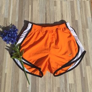 Orange Nike Athletic Shorts